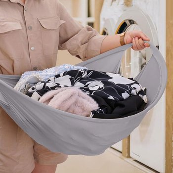 한번에 넣고 돌리고 간편 팝업 접이식 빨래 바구니 런드리백 빨래통 이지런드리버킷 세탁바구니