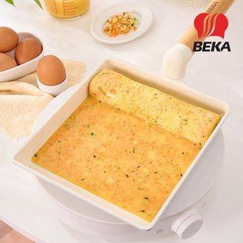 [베카] 블랑우드플러스 인덕션겸용 큰사각 계란말이팬