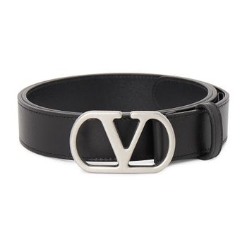 발렌티노 V 로고 시그니처 벨트 블랙 T0SM3 UPC 0NO 152538055