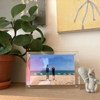 자석 아크릴액자 탁상 포카 액자 4x6 5x7 투명 액자틀