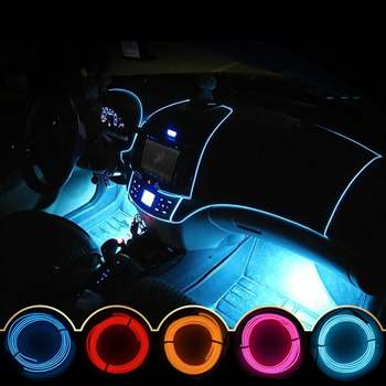 EL와이어 X4P2L3V3 자동차무드등 풋등 LED바 2m타입