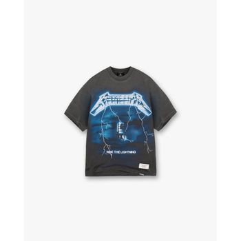 리프레젠트 MLM4356 20 메탈리카 라이드 더 라이트닝 티셔츠 남성 반팔티 반팔