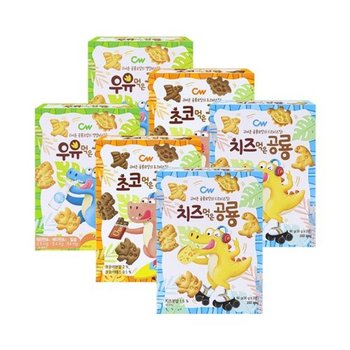 CW 청우 우유 2개 + 치즈 2개 + 초코 2개 먹은 공룡 /60g