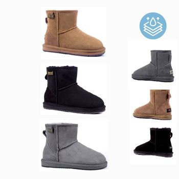 [무료배송]오즈랜드 호주 정품 어그슬리퍼 방수 미니 소가죽 클래식 방한부츠 털부츠 4컬러