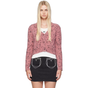 모스키노 핑크 케이블 니트 가디건 242K10904 TP839384089