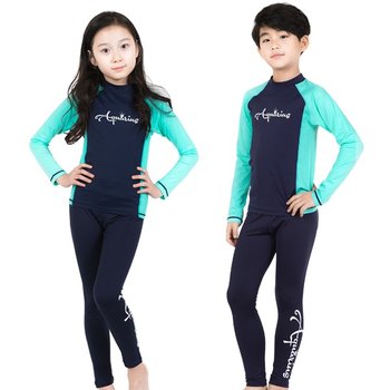 아쿠아리우스 아동 주니어 남아 여아 수영복 래쉬가드 AQ STL04 상하 세트_P321708007