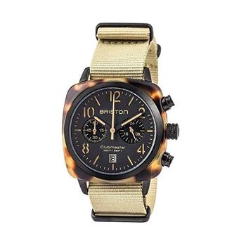 [해외] 독일 브리스톤 시계 BRISTON 14140.PBAM.TS.5.NK Mens 아날로그 쿼츠워치 with 나일론스트랩 Bra
