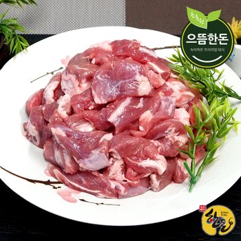 [오늘출발] 국내산 한돈 냉장 찌개용 돼지고기 500g+500g (찌개용,카레용)