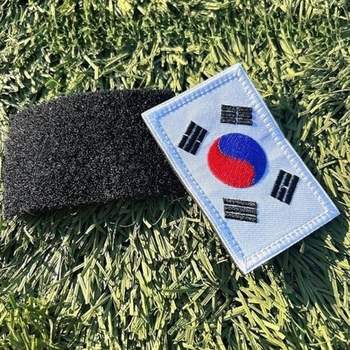 자수패치 태극기 와펜 대한민국 상징 한국 개천절 여행 광복절 패션