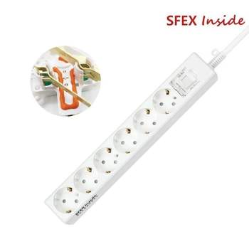 자동소화 멀티탭 접지 6구 3M DYM-G6C-SI SFEX