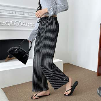 욘데 스트라이프 찰랑 통바지 SD-240413 여성바지