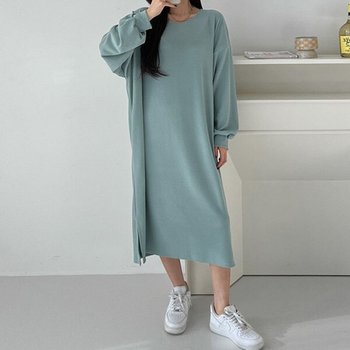 (OP)베니왕퍼프벌룬박스롱원피스