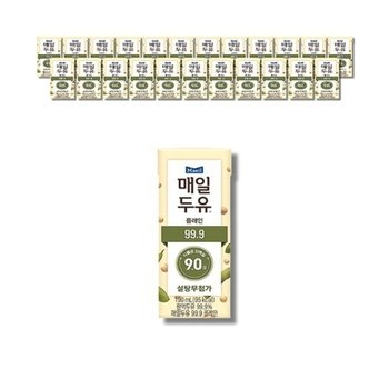 [보리담다] 매일두유 99.9 플레인 저당두유 190ml 24팩 3박스