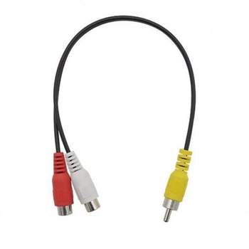 젠더 EA52CQ77 RCA 캐주얼 Y형(M Fx2) 필수템 25cm - RCA(M) 2