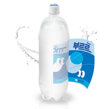 부르르 제로 사이다 1.5L X 12pet (0kcal) 무라벨