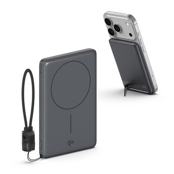 Qi2 15W 맥세이프 초슬림 고속 보조배터리 5000mAh QB510 그레이