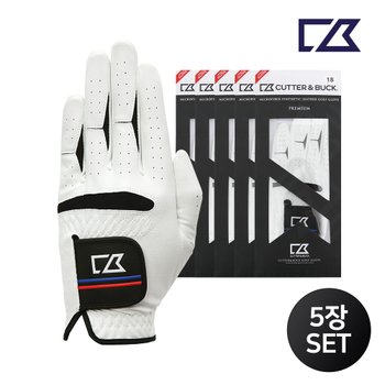 커터앤벅 공용 합피 골프장갑 5장 1세트 - CBU3AGV312
