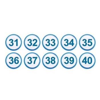 (P)아트사인 798HLP22 아이넘버 파랑31~40(1313/지름35/10개입)