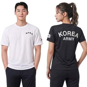 ROKA 로카티 쿨링 반팔티 군대 PX 아미 군용 밀리터리 군인 커플티 단체 반티 군대