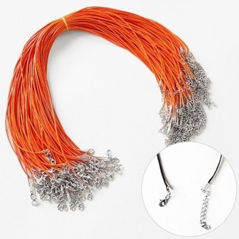 [VCL68L3M]소모품 목걸이끈줄 왁스(주황)100줄x1봉