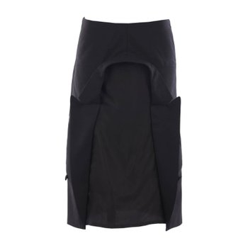 [해외배송] 호다코바 하이웨이스트 울 블렌드 스트레이트 스커트 W24093IOB2 BLACK