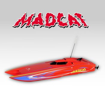 ATK5130-F11R Madcat - OBL RTR - Catamaran Off-shore Racing Boat (Red).충전기 배터리 별매