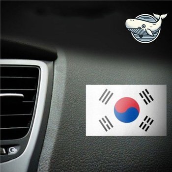자동차 튜닝 국민기호 반사 스티커 국기 디자인 (WFHB43W)
