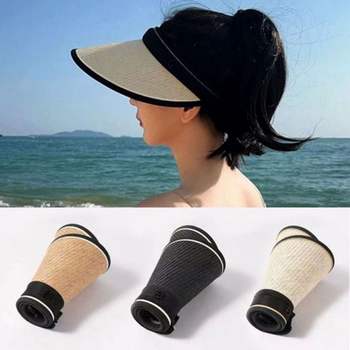 휴대용자 599NUZ44 G라탄 돌돌이 밀짚자 썬캡 선캡