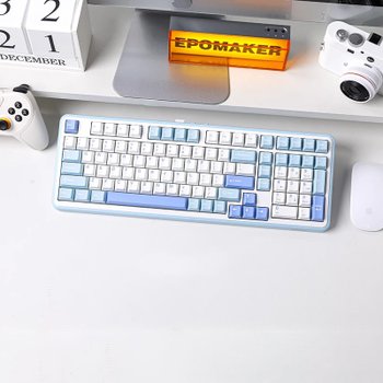[해외] EPOMAKER TH99 무선 기계식 키보드 102키 Gasket구조 3가지 연결모드 PC보강판 4000mAh