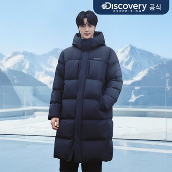남성 레스터G 구스다운 롱패딩 (D.GREY)