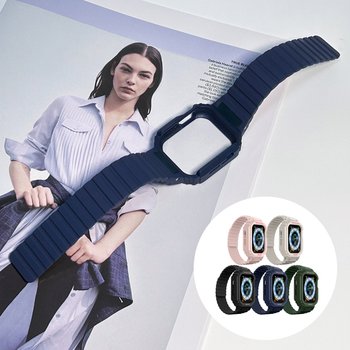 애플워치 SE SE2 SE3 40mm 케이스 일체형 마그네틱 스포츠 스트랩 올인원 밴드 시계줄