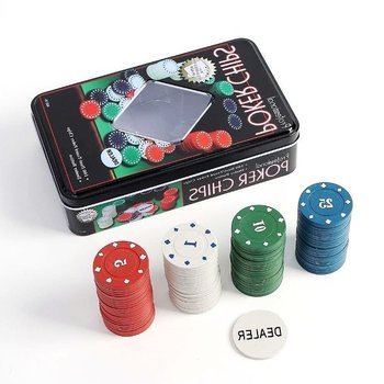 숫자포커칩 4색 100p세트 룰렛 점수 숫자 토큰 (WFHK5QO)