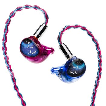 [해외] HiFiGo Kinera Celest PhoenixCall 1 DD+2BA+2 6mm 5 (3.5mm, Purple-Blue) 마이크로플레이너