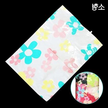 압축팩 소형 진공 의류정리 꽃무늬 의류정리 이불비닐봉투 자취필수템 이사물건보관