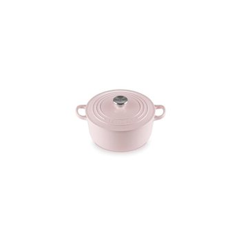 [해외] 르크루제(Le Creuset) 주물 에나멜 냄비 코코트 론드 20cm 시폰 핑크 가스 IH 오븐 호환【정품】