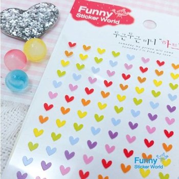 [VCK5537R]미니하트 에폭시/PVC 스티커 63-50/63-50P