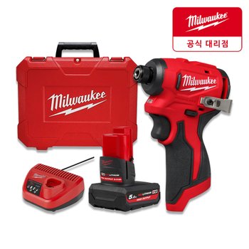 밀워키 M12 BLIDRC-501C 12V 충전임팩드라이버 5.0Ah 1개