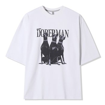 남자 캐주얼 도베르만 라운드 반팔 티셔츠 AC-TSH-Q067