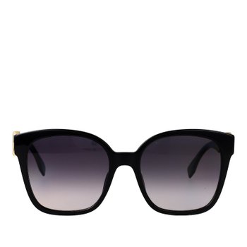 [해외배송] 펜디 로고 플라크 스퀘어 라운드 선글라스 FE40186I 01B 55