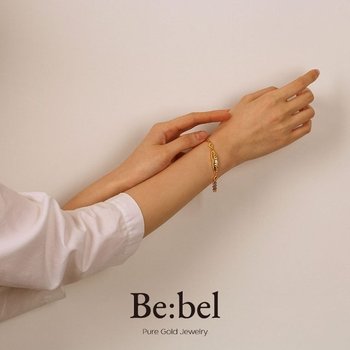 순금팔찌 11.25g(3돈 세돈) 24k 투체인 비벨