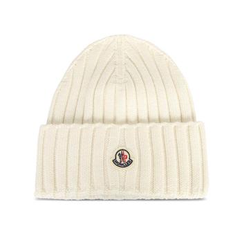 [해외] 27FW 몽클레어 로고 울 비니 로고 울 비니 L20933B000 36 A9327 030 White