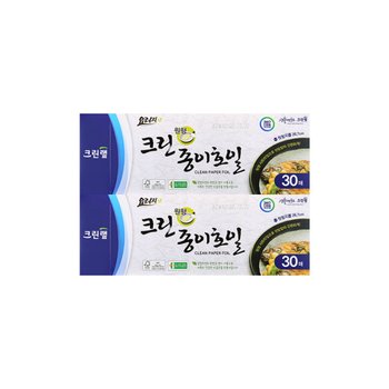 크린랩 크린종이호일 원형 26.7cm 30매 X 2개
