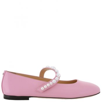 마하 앤 마하 사이렌 인조 진주 장식 발레리나 플랫 PF24-S0737-010-SPA-B14-PINK