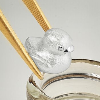 골드앤 실버바 콩알 오브제 행운 오리 3.75g