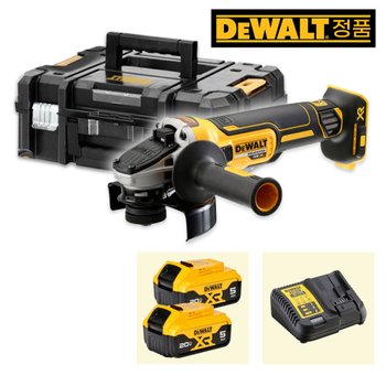 디월트 DCG405P2 20Vmax 5.0Ah 2팩 브러쉬리스 충전그라인더 125mm(5인치) 슬라이드스위치