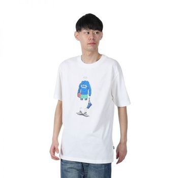 [해외] 뉴발란스 맨즈 QTM 바스켓볼 アウト 핏 티셔츠 MT51658SST -화이트 382063