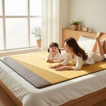 3H 악어매화 퀸 분리난방 그래핀 탄소 카본 전자파차단 두꺼운 온열 난방 2인 전기매트