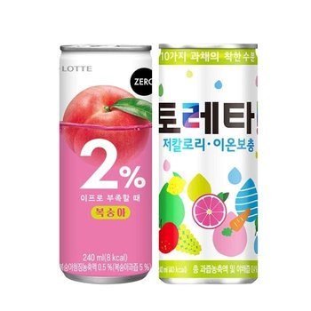 이프로 부족할 때 복숭아 240ml 15캔 + 토레타 240ml 15캔 1박스 이온음료