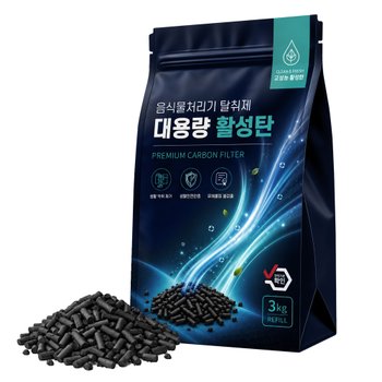 3kg 린클프라임 음식물처리기 필터 활성탄 대용량 리필 호환