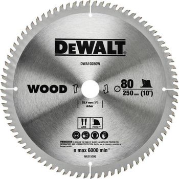 팁쏘(목재용) DWA10280W (250(10 )x80Tx25.4x2.2) (250(10 ) 전문가용 고품질